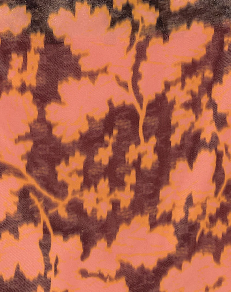 Veslina Minikleid in Furnishing Floral