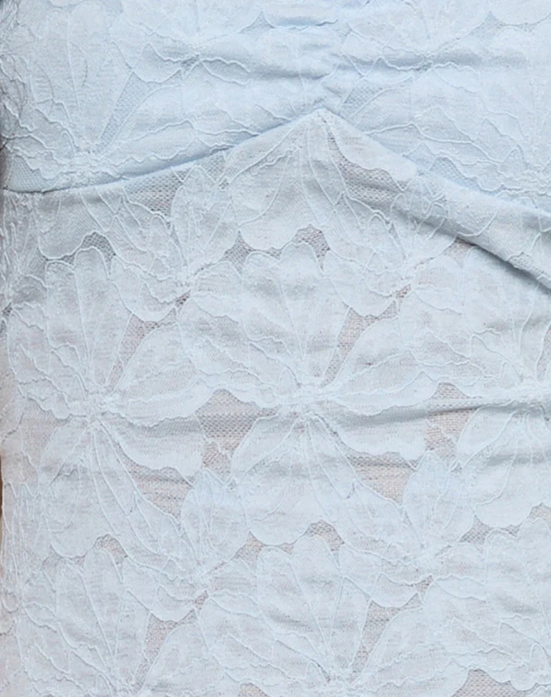 Brando Cami Top aus Zinnia Spitze Blau