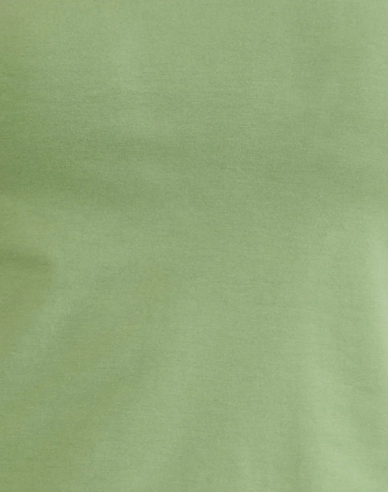 Klazari Top aus Jersey Salbei Grün