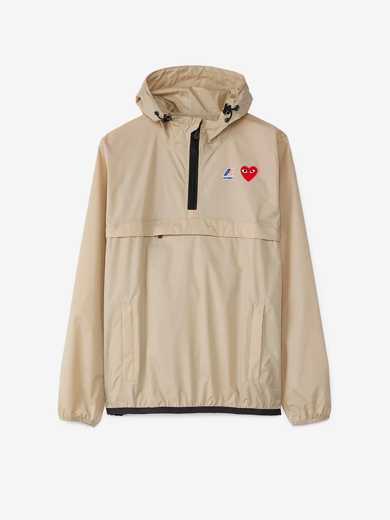 Giacca beige packable half zip x K-Way