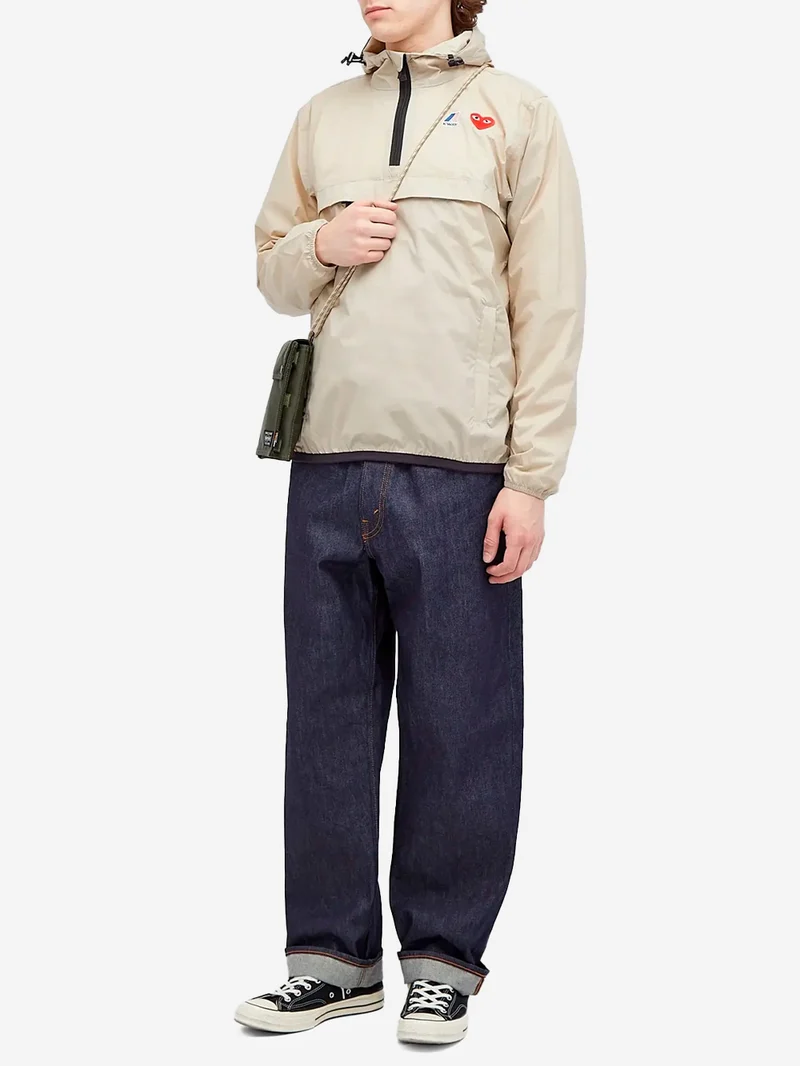 Giacca beige packable half zip x K-Way