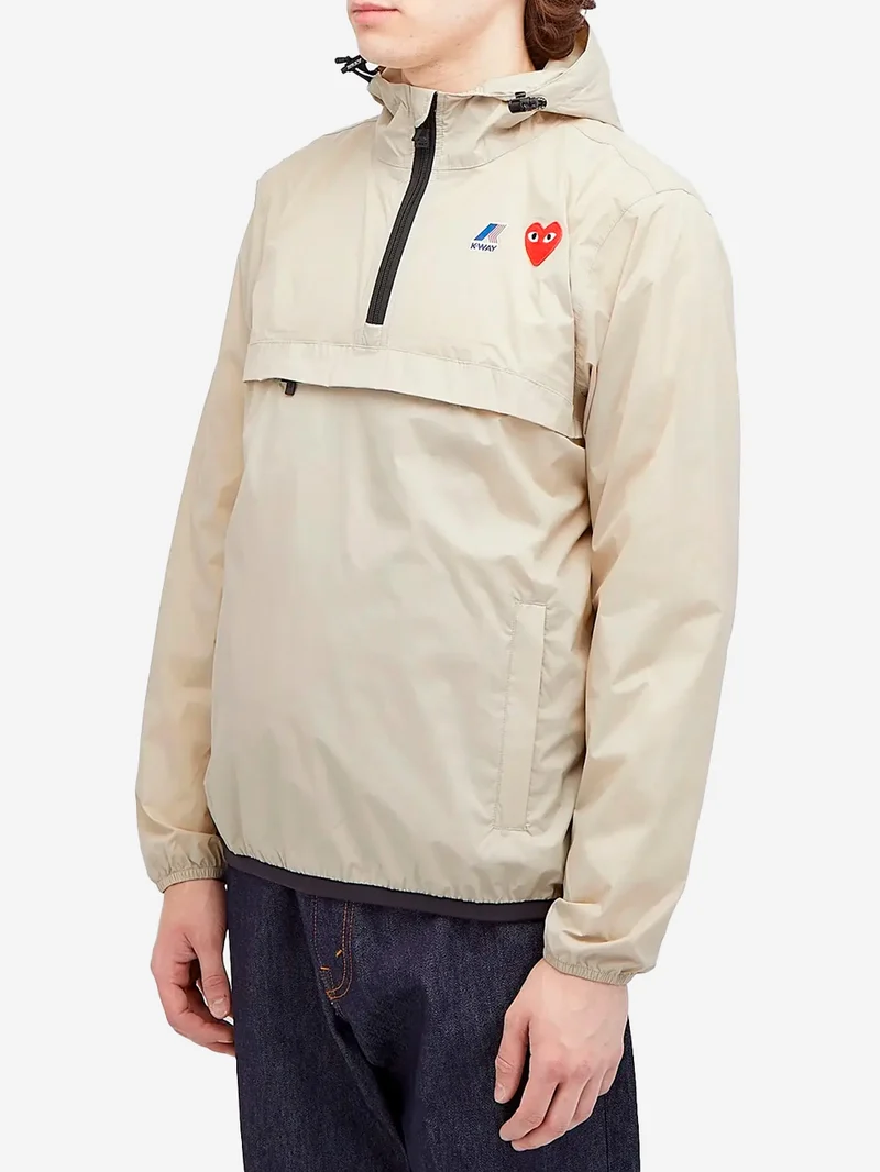 Giacca beige packable half zip x K-Way