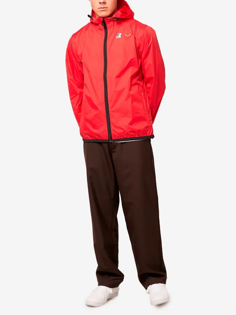 Giacca packable full zip rossa x K-Way