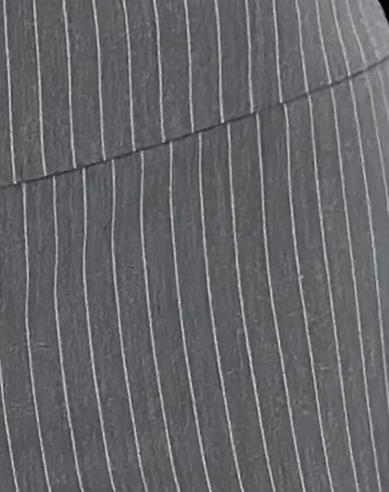 Zolena Hose in Schneiderkunst Nadelstreifen Grau