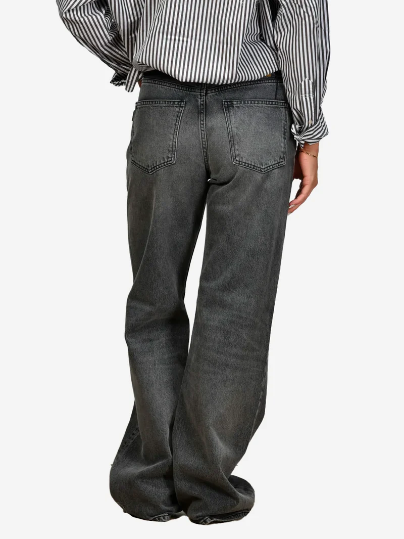 Jeans a gamba dritta 'Korea' grigi