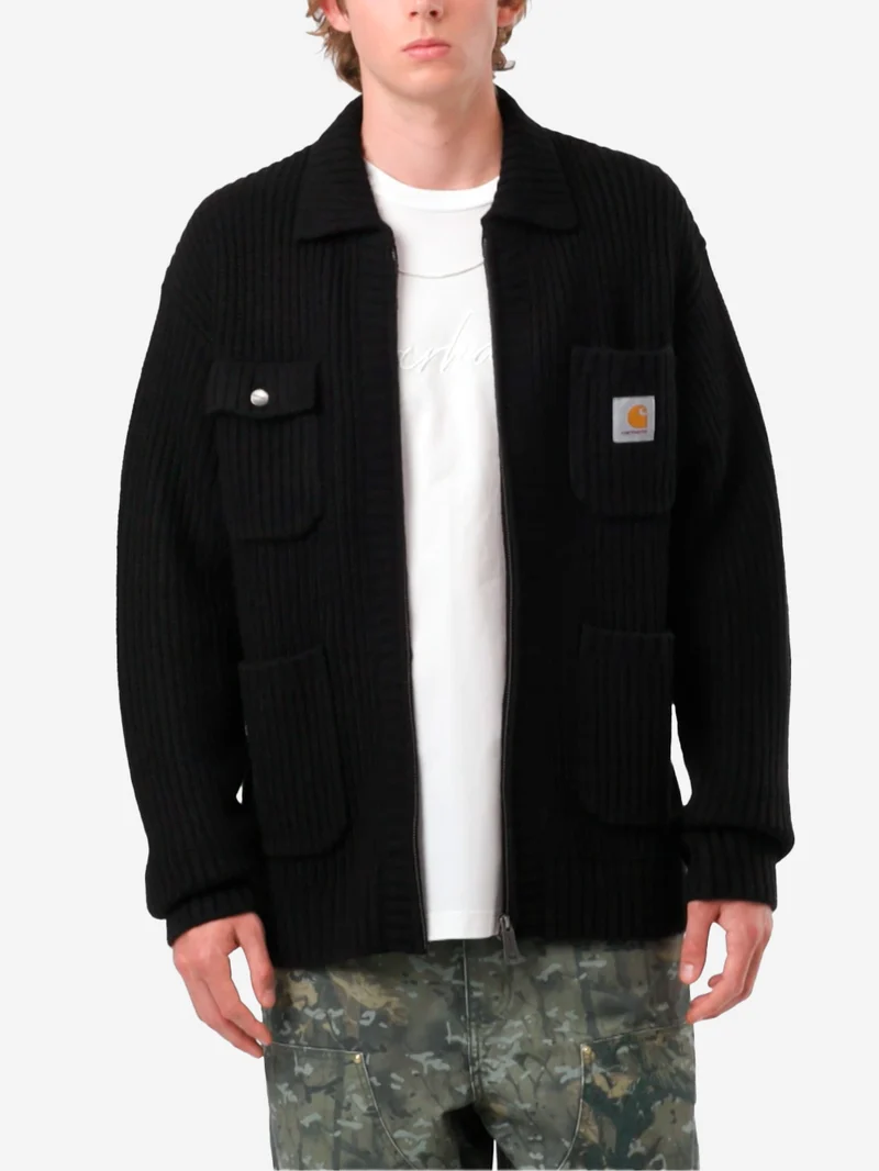 Chore Knit jacket nera