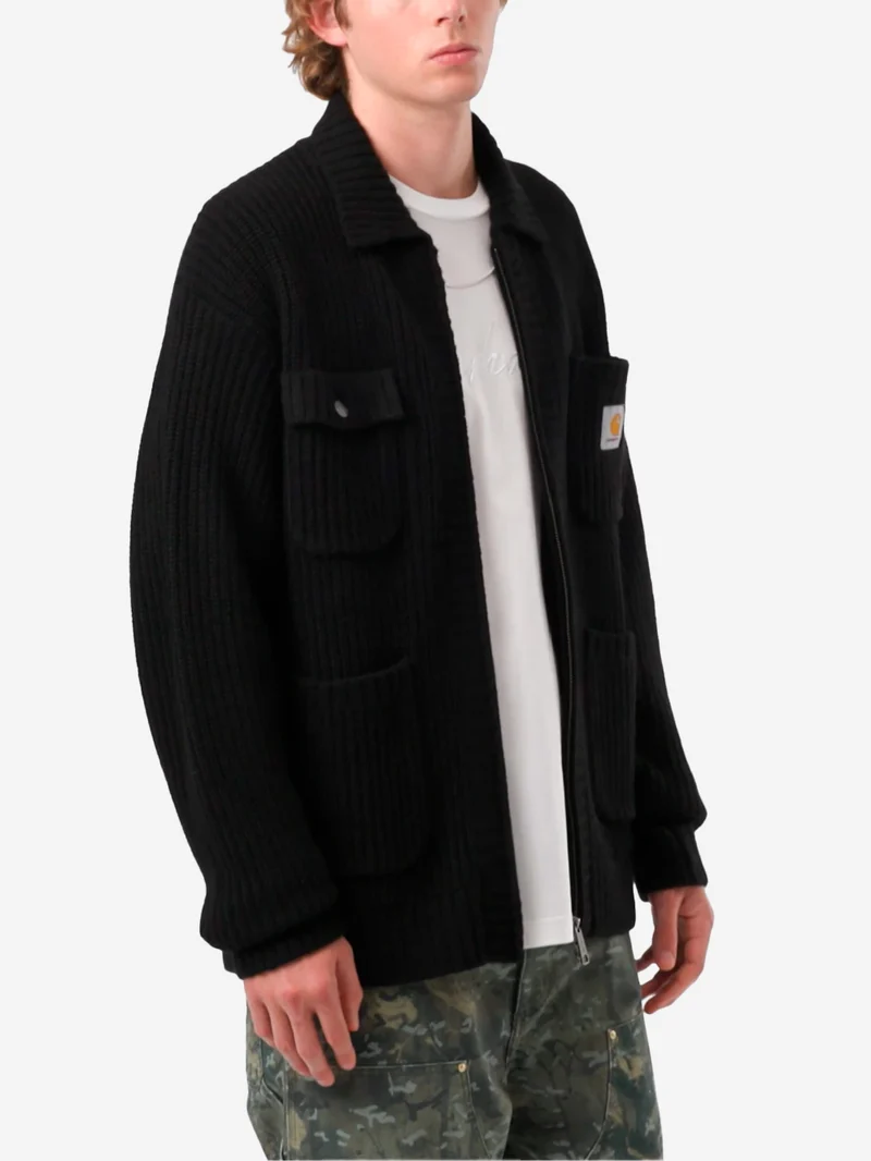 Chore Knit jacket nera