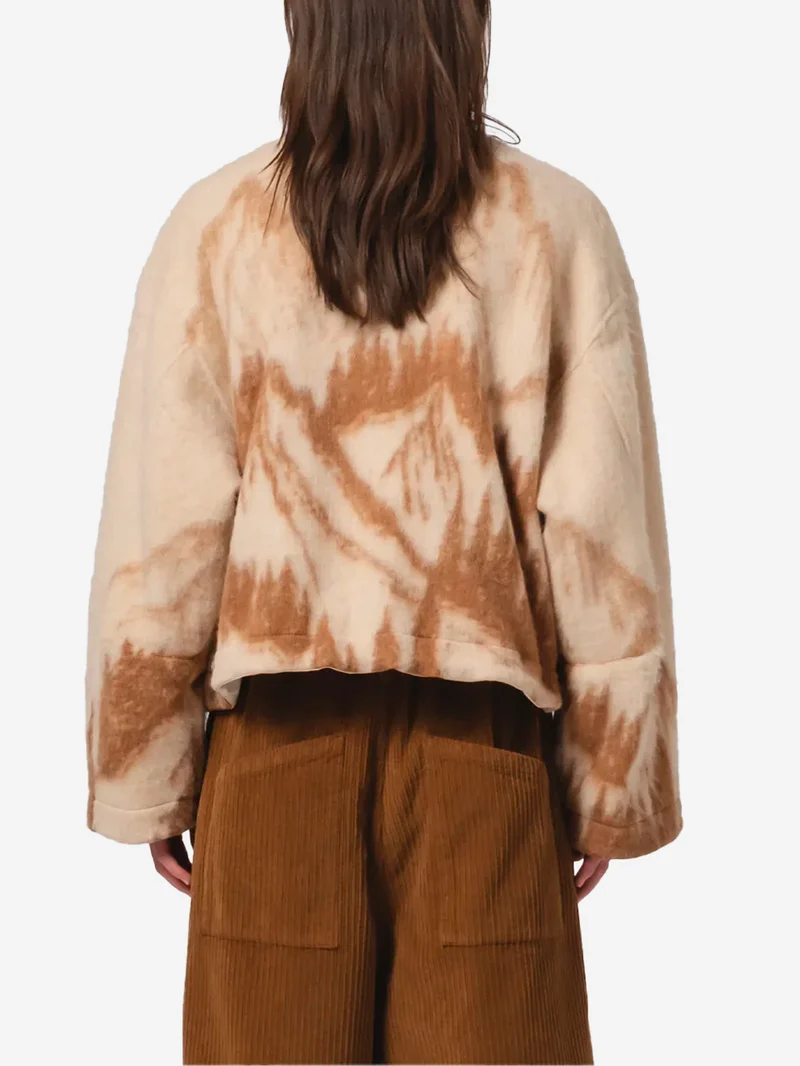 Giacca misto lana Jacquard Mountain