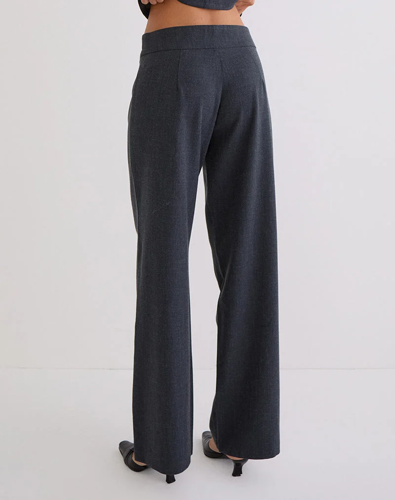 Arisyo Hose mit weitem Bein in Tailoring Grey Blue