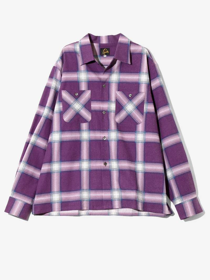 Camicia in flanella One-up viola