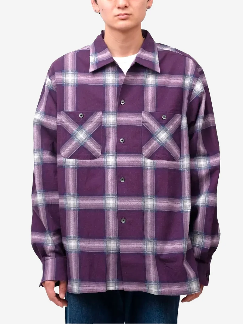 Camicia in flanella One-up viola