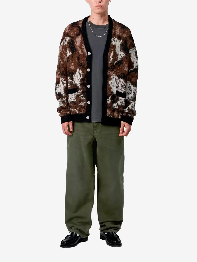 Pantaloni 'Single Knee' oliva
