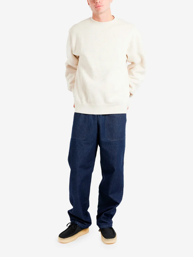 Felpa girocollo Raised Back beige