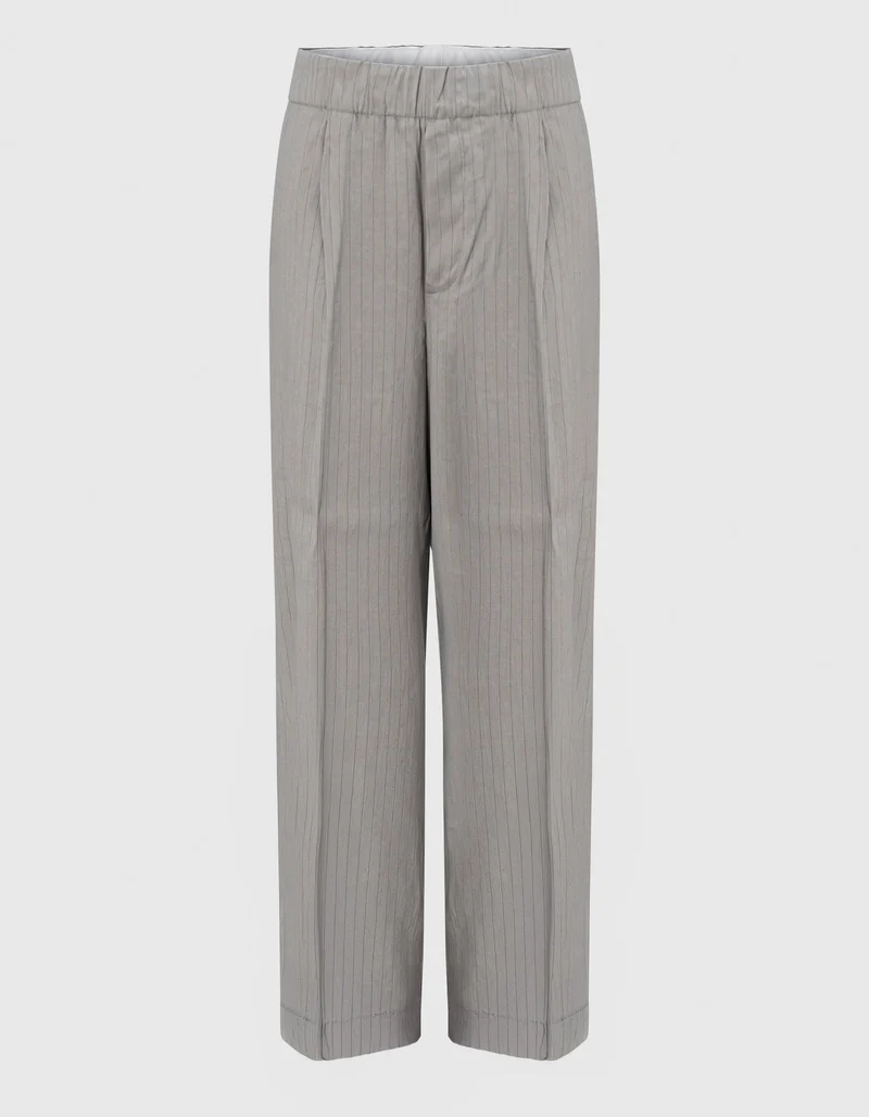 Bundfaltenhose Sirena Coulisse Over mit Nadelstreifen