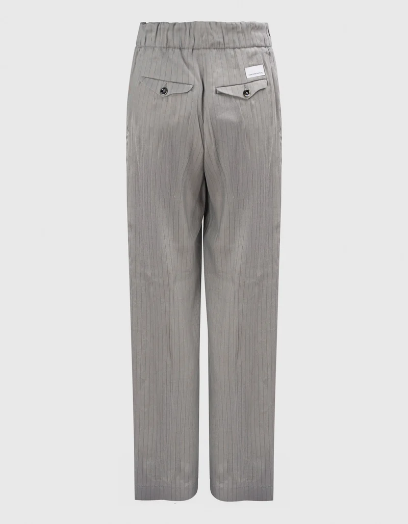 Bundfaltenhose Sirena Coulisse Over mit Nadelstreifen