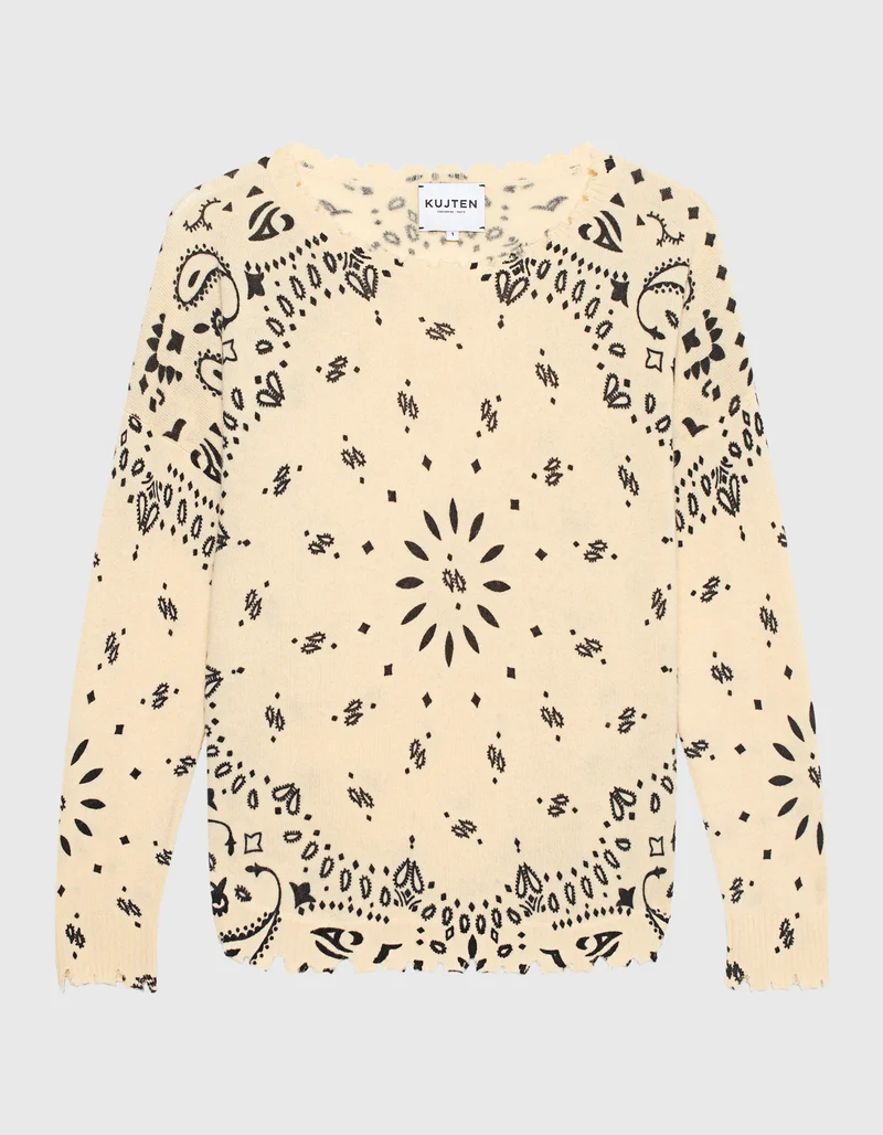 Destroyed Kaschmir-Pullover Mela Bandana