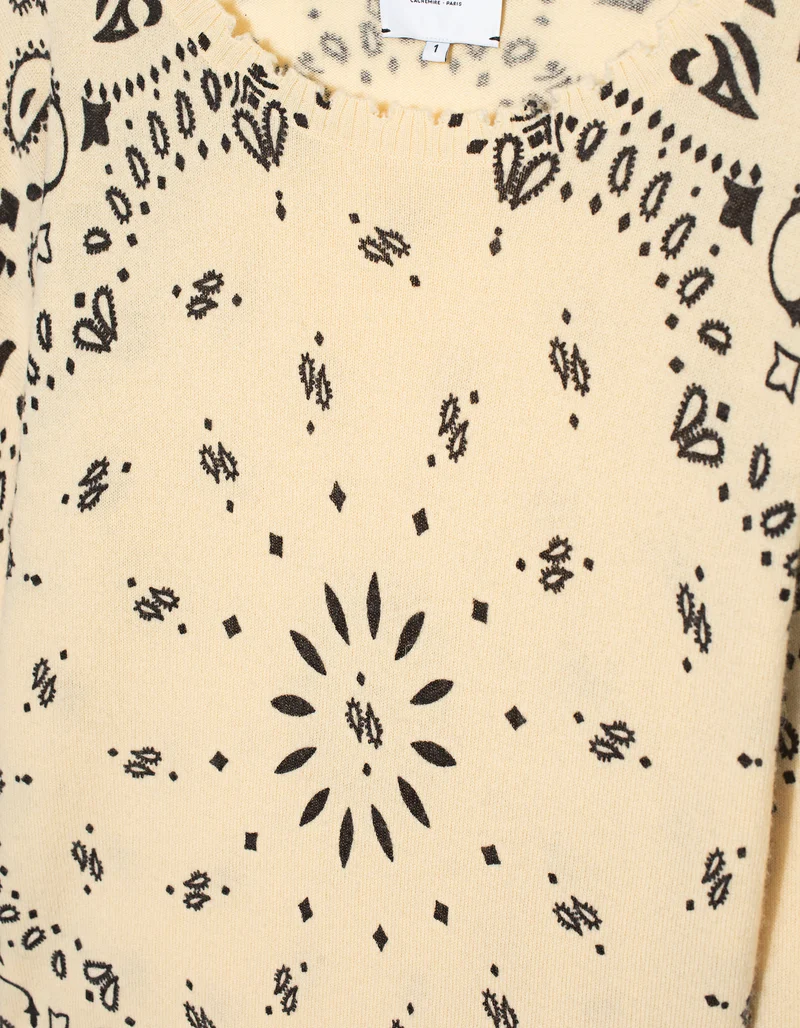 Destroyed Kaschmir-Pullover Mela Bandana