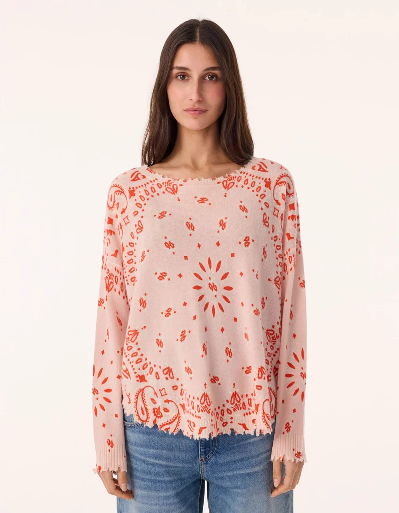 Destroyed Kaschmir-Pullover Mela Bandana