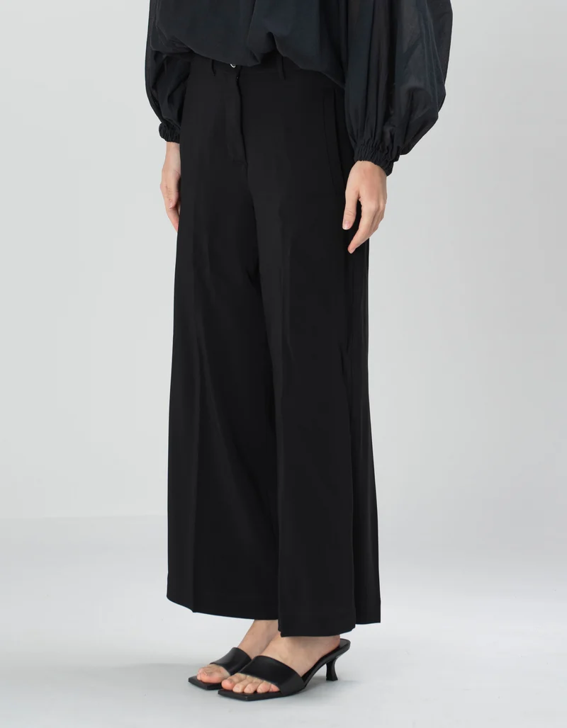 Wide-Leg Hose Astrid Crop Coulisse