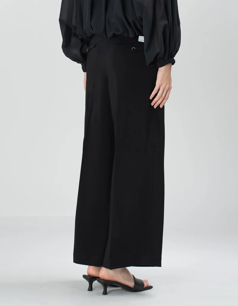 Wide-Leg Hose Astrid Crop Coulisse