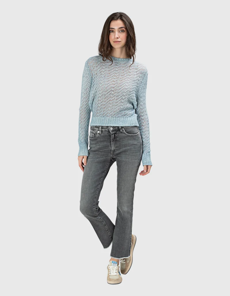 Washed-Out Bootcut-Jeans Endless Trumpet