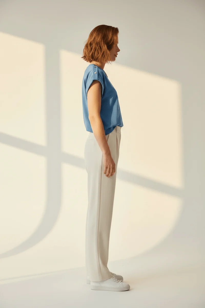Vila T-Shirt Blau