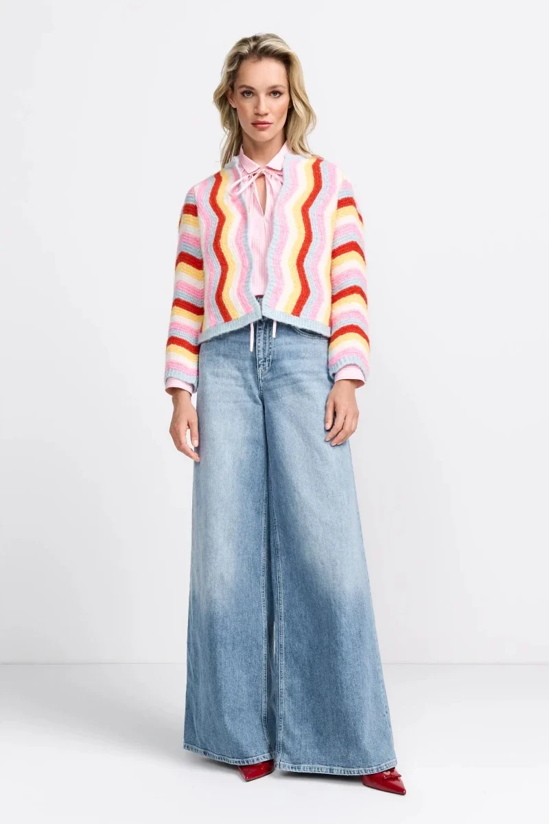 Rich and Royal Jeans Flare denim blue