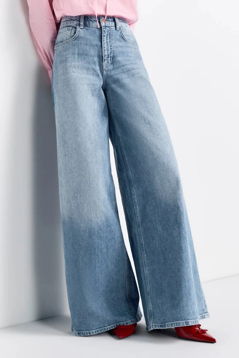 Rich and Royal Jeans Flare denim blue