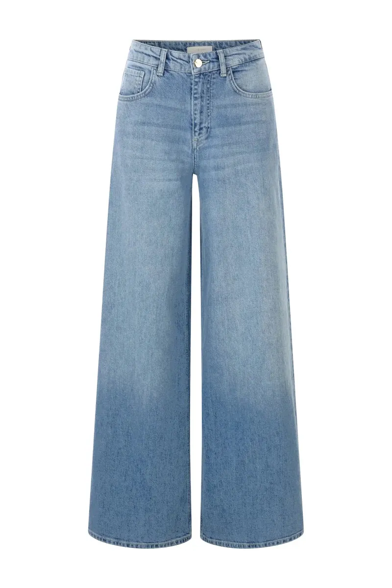 Rich and Royal Jeans Flare denim blue