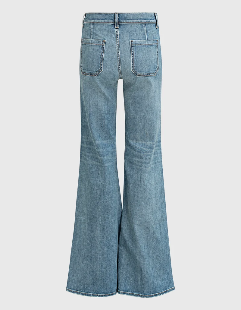 Flare-Leg Jeans Florence mit aufgesetzten Taschen
