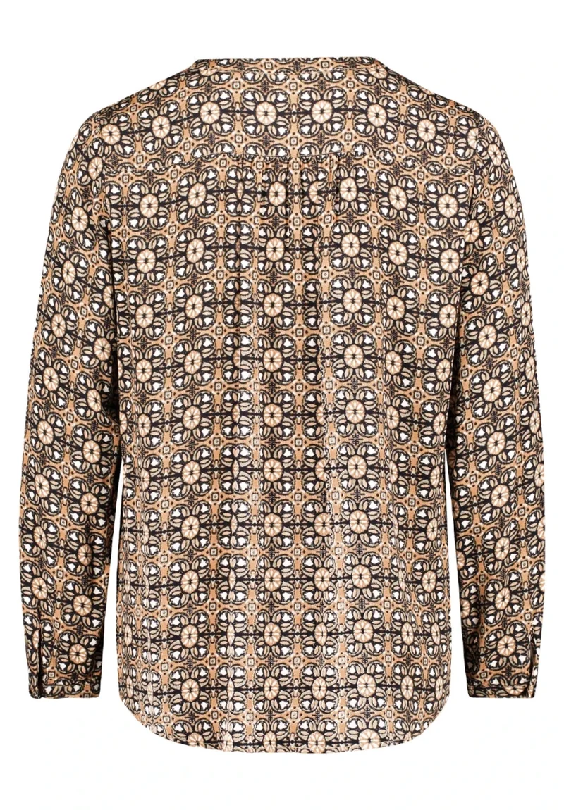 Cartoon Bluse in der Farbe Hellbraun