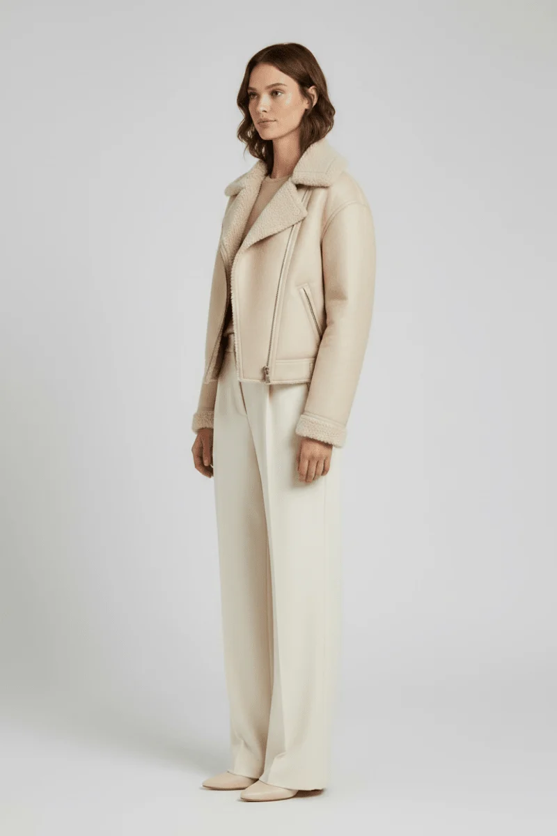 Vila Jacke in der Farbe Creme