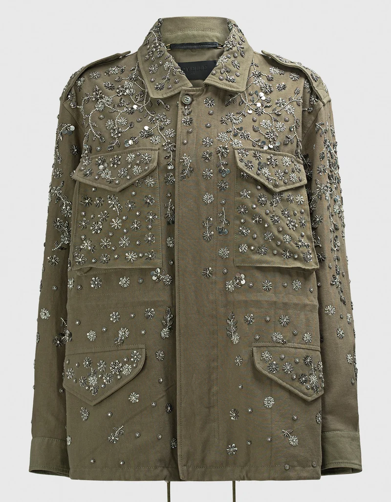 Canvas-Jacke Lucia mit Perlen-Verzierung