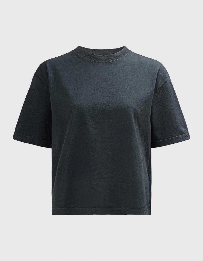 Boxy Fit T-Shirt mit Logo auf der Rückseite