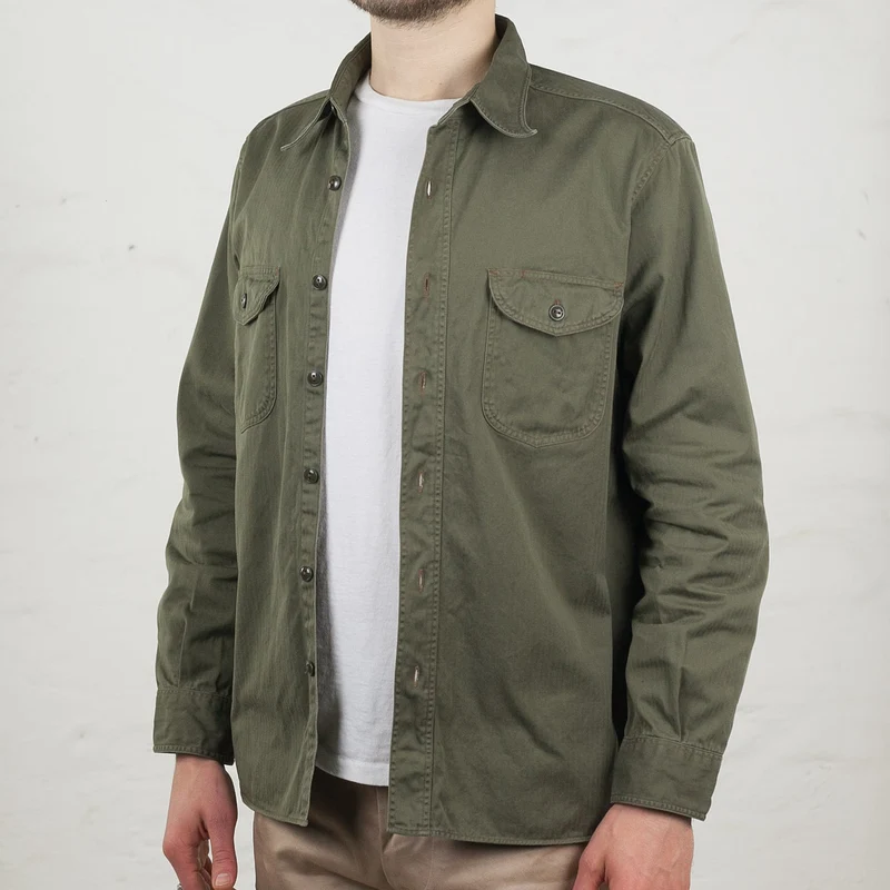 HBT Work Shirt Oliv