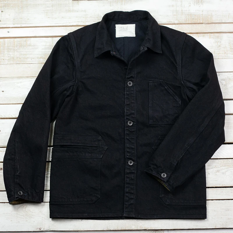 15 oz. Black Denim Delta Jacket