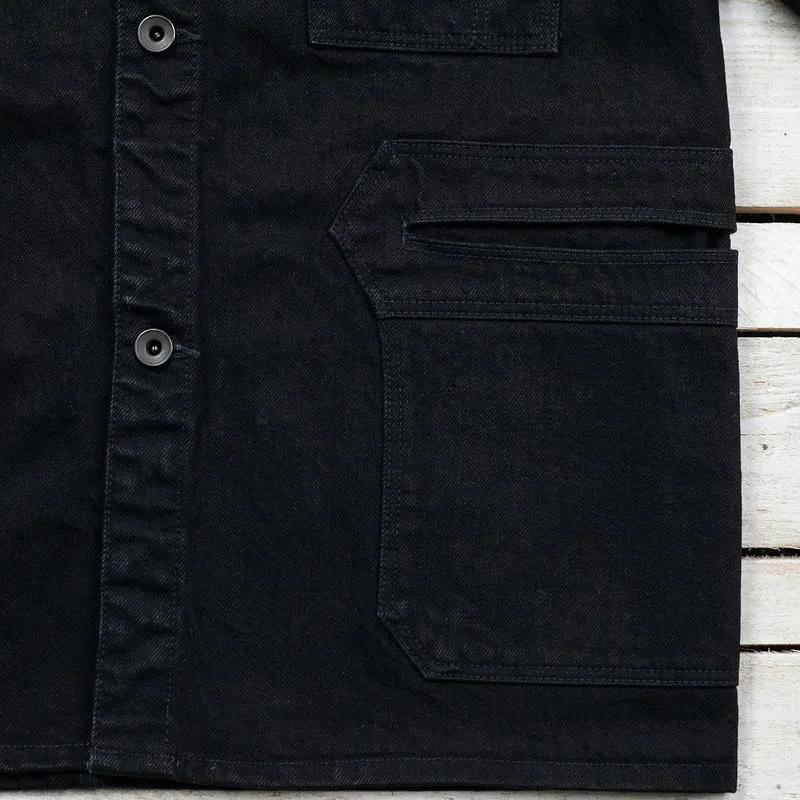 15 oz. Black Denim Delta Jacket
