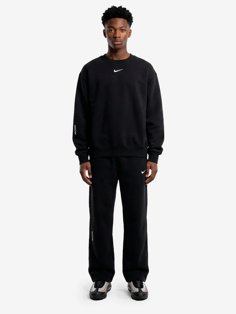 x Drake Pantaloni tuta neri con bordo aperto CS NOCTA