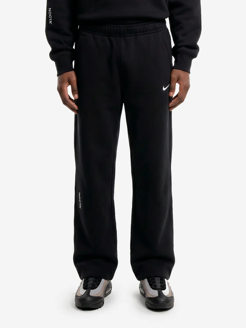 x Drake Pantaloni tuta neri con bordo aperto CS NOCTA