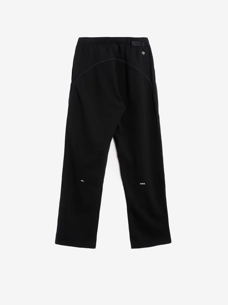 x Drake Pantaloni tuta neri con bordo aperto CS NOCTA