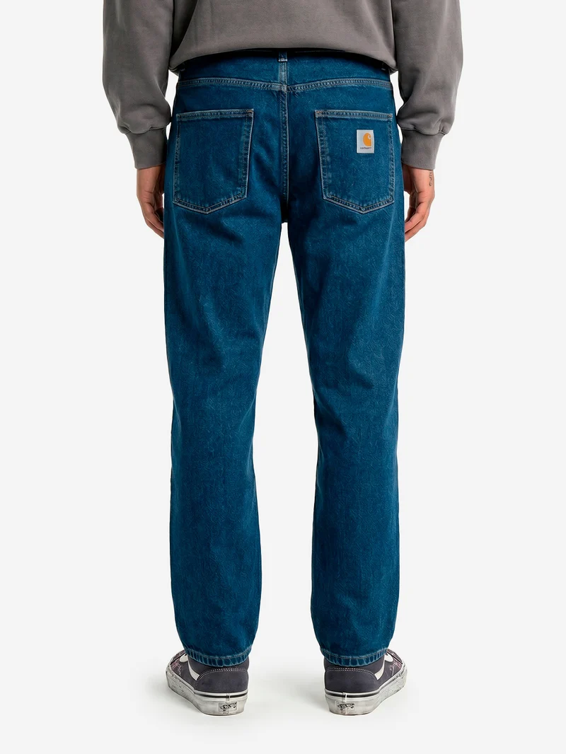 Pantaloni 'Newel' in denim blu stone washed