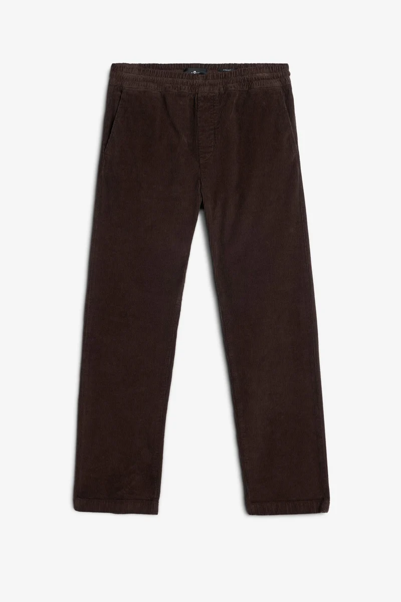 STRAIGHT JOGGER in Corduroy Coffee Bean