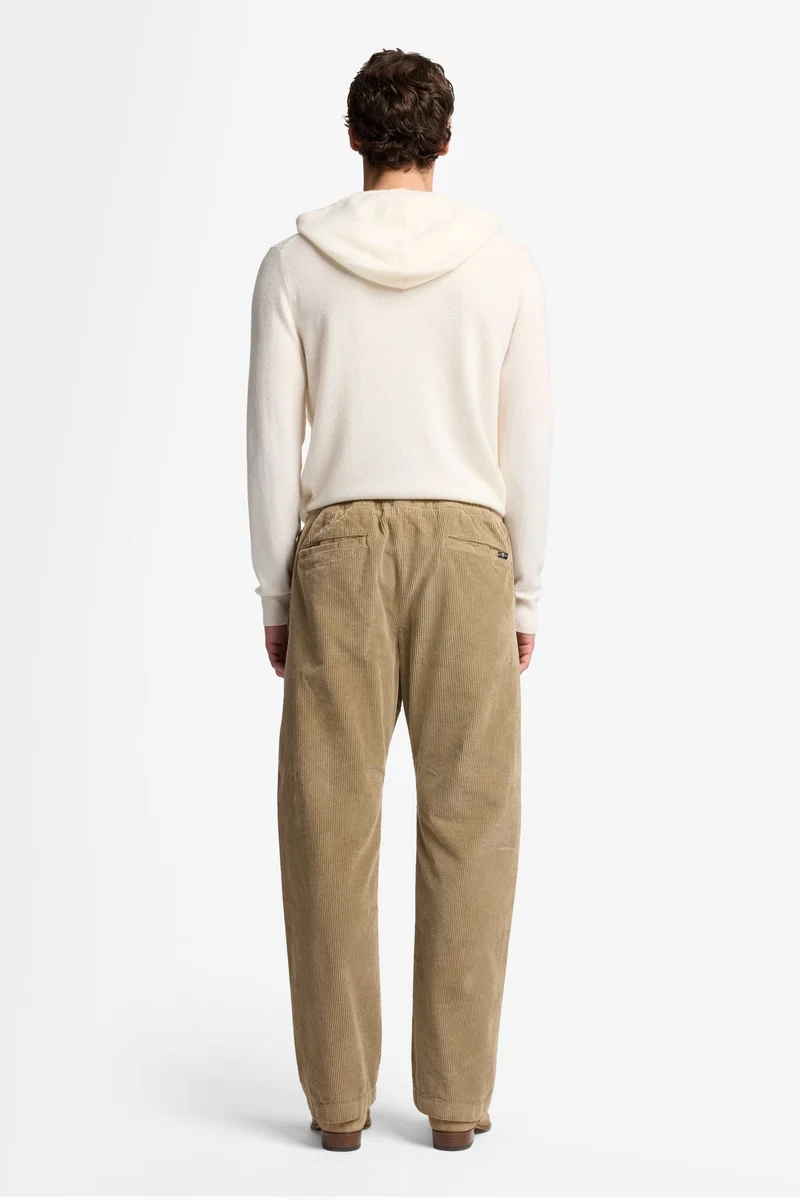 STRAIGHT JOGGER in Corduroy Silver Mink