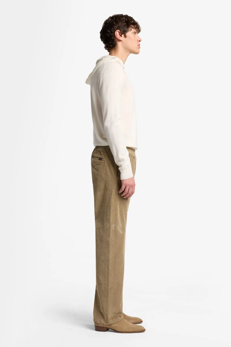 STRAIGHT JOGGER in Corduroy Silver Mink