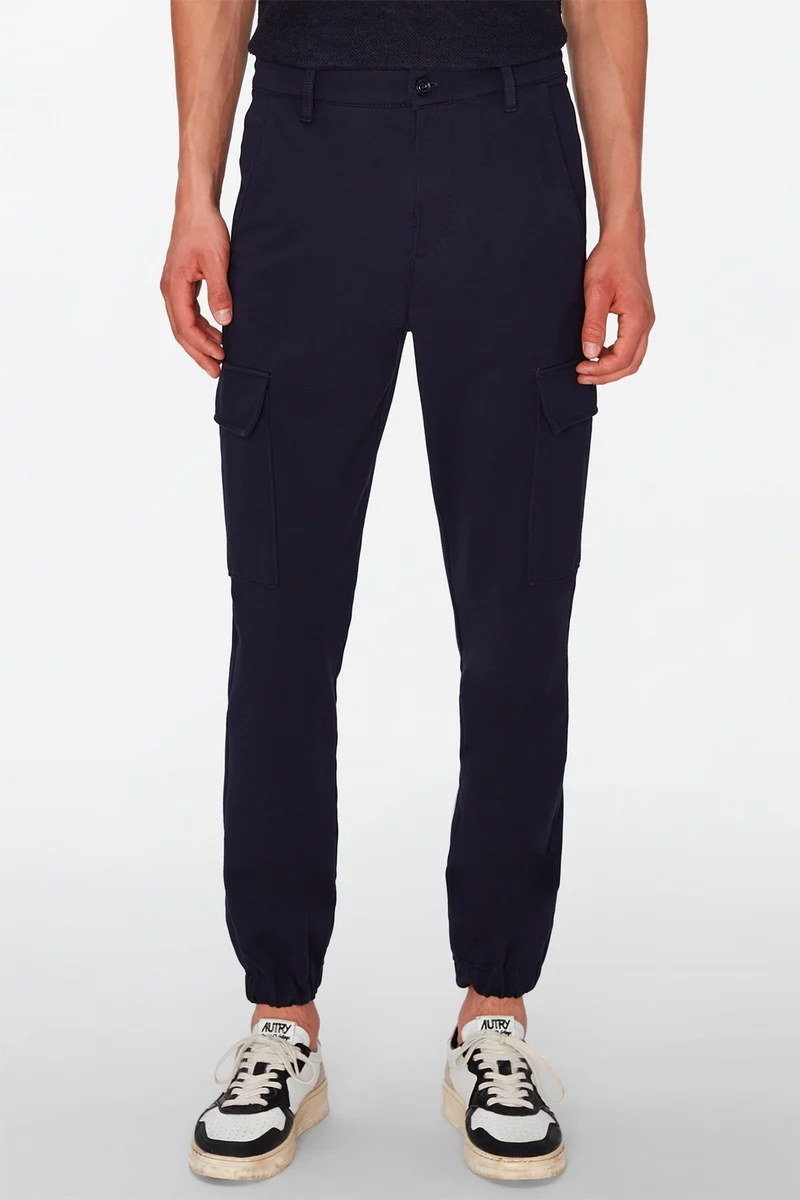 CARGO CHINO in Luxe Performance Knit Navy