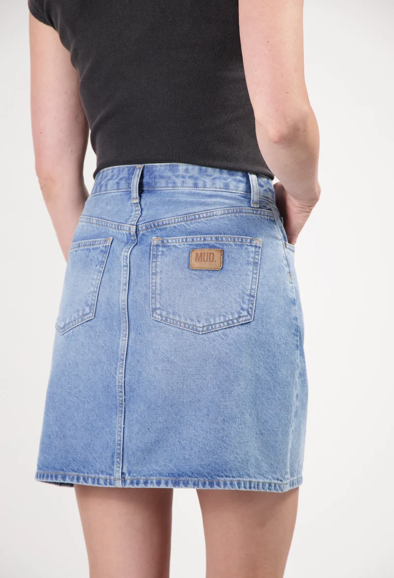 Audry Mini Skirt - Light Stone Vintage