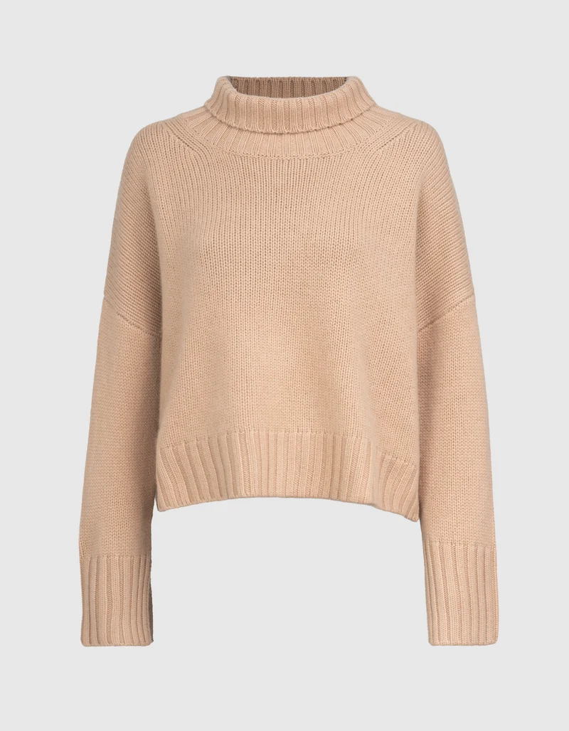 Grobstrick Kaschmir-Pullover Girlfriend