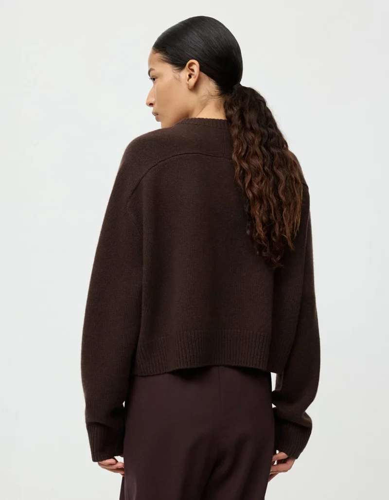 Kaschmir-Pullover mit Rundhalsausschnitt