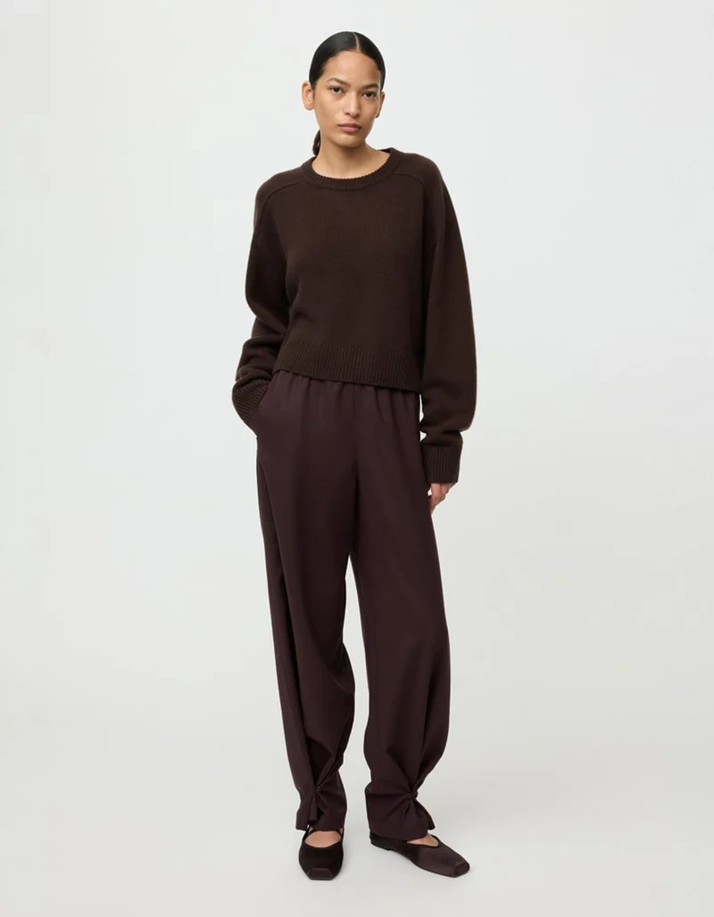 Kaschmir-Pullover mit Rundhalsausschnitt