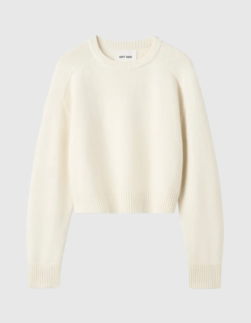 Kaschmir-Pullover mit Rundhalsausschnitt
